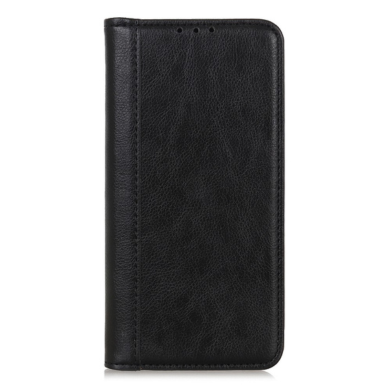 Husa cu clapetă pentru Samsung Galaxy S25 Ultra, Split Leather, negru