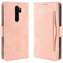 Cu clapetă pentru Xiaomi Redmi Note 8 Pro, Card Slot, roz