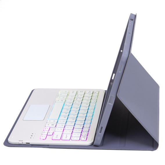 Carcasă + tastatură Samsung Galaxy Tab A9+, with touchpad, caz albastru