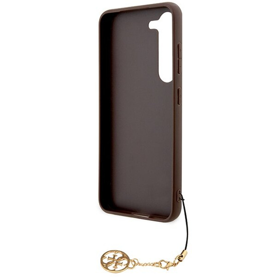 GUESS Huse pentru Samsung Galaxy A55, 4G Charms Collection Hardcase, maro