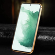 Huse pentru Samsung Galaxy S22, Cowhide Leather, negru