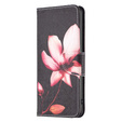 Cu clapetă pentru Xiaomi Redmi Note 13 Pro 5G, Wallet, Lotus negru