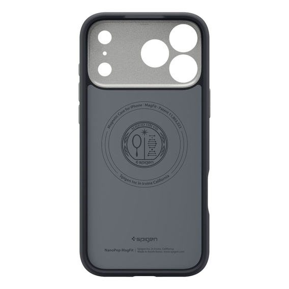 Carcasă Spigen pentru iPhone 17 Pro, Nano Pop Mag MagSafe, Black Sesame