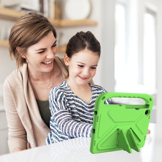 Husă pentru copii pentru Lenovo Tab M10 Plus 10.6 Gen 3 TB-125F TB-128F, husă pentru copii cu mâner, verde