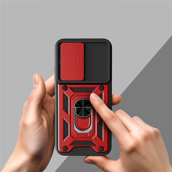 Husă blindată CamShield Slide cu capac pentru cameră și inel pentru Oppo A6 Pro 5G