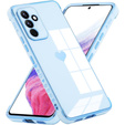 Husă pentru Samsung Galaxy S23 FE, Electro heart, albastru + Sticlă ceramică Full Glue