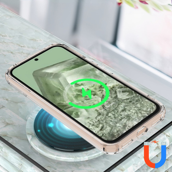 Husă pentru Google Pixel 8A, Fusion Hybrid Case, pentru MagSafe, transparentă