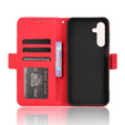 Cu clapetă pentru Samsung Galaxy A16, Card Slot, roșu