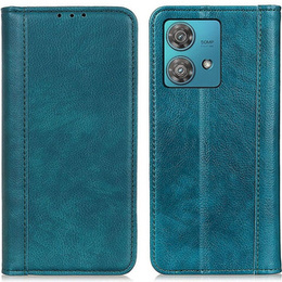 Huse pentru Motorola Moto G84 5G, Wallet Litchi Leather, verde