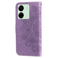 Cu clapetă pentru Xiaomi Redmi 13C / Poco C65, Mandala Flower, violet