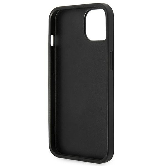 Karl Lagerfeld Huse pentru iPhone 14 Plus, Saffiano Choupette Head Patch, negru