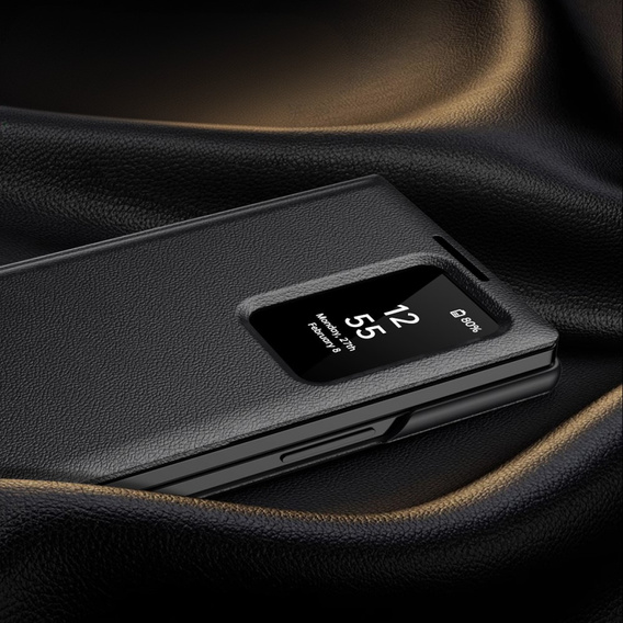 Husă cu clapetă pentru Samsung Z Fold6 5G, Smart View Wallet, negru