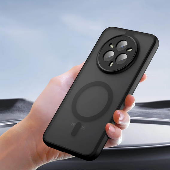 Husă pentru Realme 14 Pro+ 5G, pentru MagSafe, ERBORD Matt Case, negru