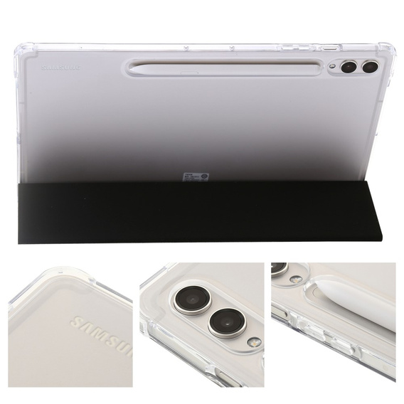Husă pentru Samsung Galaxy Tab S9 Ultra, Smartcase Hybrid, cu spațiu pentru stylus, negru