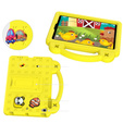 Husă pentru copii pentru iPad mini 7.9" 2019/2015/2014/2013/2012 (5/4/3/2/1 gen.), Cute Patterns, cu suport, galben