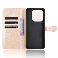 Husa cu clapetă pentru Xiaomi Redmi Note 14 4G, Wallet Rhombus, roz