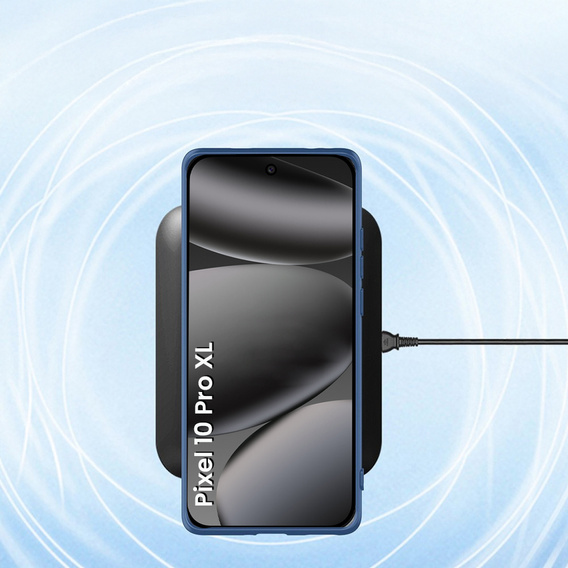 Manșon din silicon pentru Google Pixel 10 Pro XL, pentru MagSafe, albastru