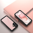 Husă impermeabilă IP68 pentru iPhone 16, negru