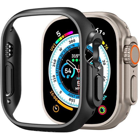 Etui SPIGEN do Apple Watch Ultra 49mm, Thin Fit, Czarne