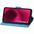 Cu clapetă pentru T Phone 3 5G, Butterfly, albastru