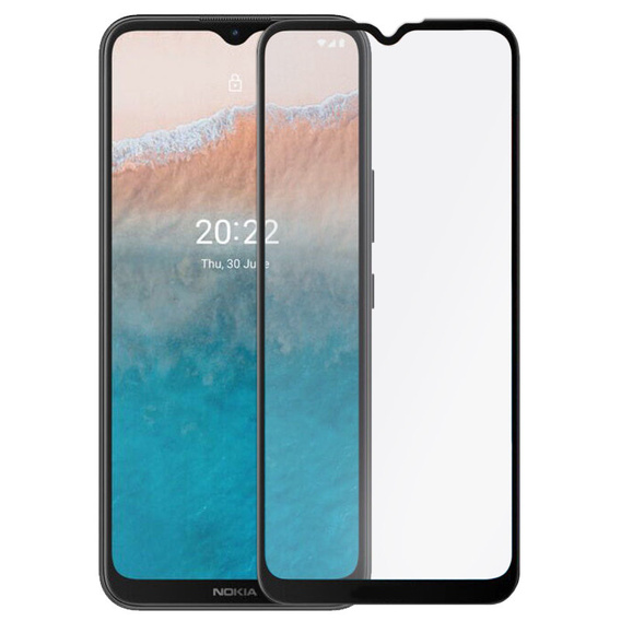 Sticlă călită 3D pentru Nokia C21 Plus, negru