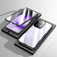 Husa pentru Oppo Reno 13, Magnetic Dual Glass, negru