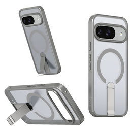 Husă Fusion Hybrid pentru Google Pixel 10 / 10 Pro, pentru MagSafe, cu suport, gri