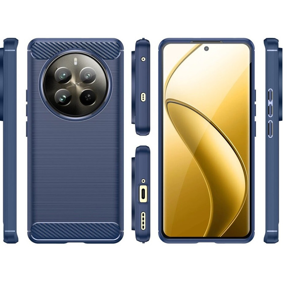 Huse pentru Realme 12 Pro 5G / 12 Pro+ 5G, Carbon, albastru