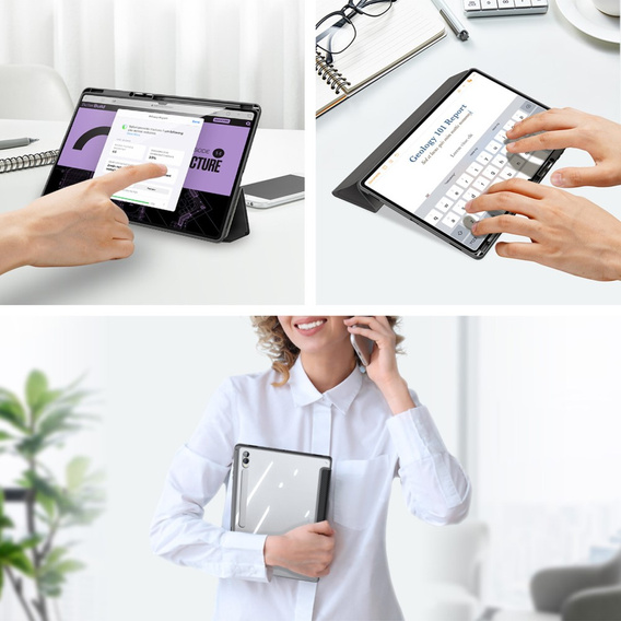 Husa pentru Samsung Galaxy Tab S10 Ultra, Dux Ducis TOBY, negru
