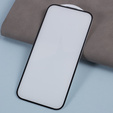 Sticlă temperată 3D pentru iPhone 15, cu capac pentru difuzor, negru