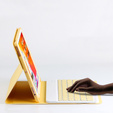 Carcasă + tastatură iPad 10.2 2019 / 2020 / 2021, galben