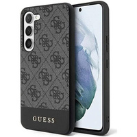 GUESS Huse pentru Samsung Galaxy S24+ Plus, 4G Bottom Stripe, gri