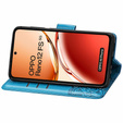 Cu clapetă pentru Oppo Reno 12FS / 12F, Butterfly, albastru