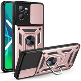 Husă blindată pentru Realme C35, CamShield Slide, roz rose gold