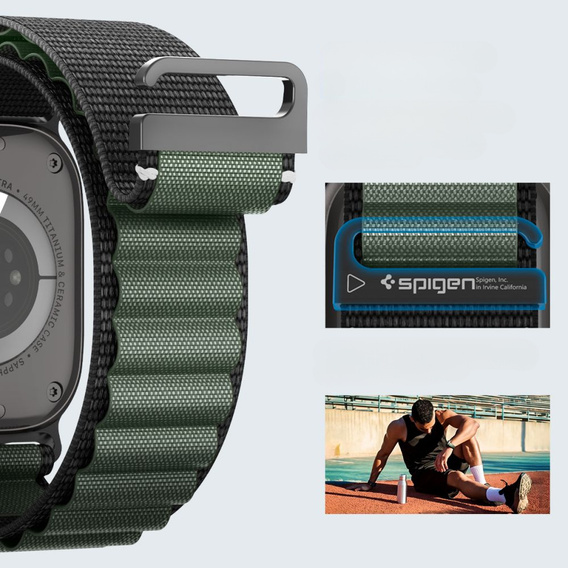 Curea Spigen WBF1 pentru Apple Watch 8/9/10/11/SE/Ultra 1/2 (44/45/46/49 mm)