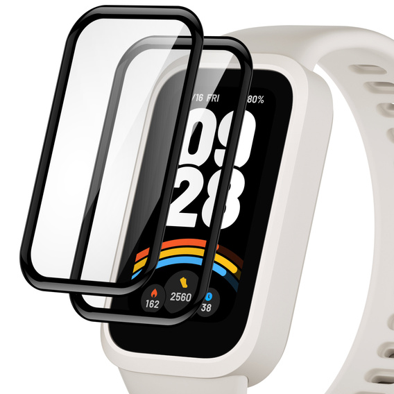 2x ERBORD Hybrid Glass pentru Xiaomi Smart Band 9 Active