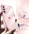 Carcasa pentru Samsung Galaxy A56, Electro heart, roz rose gold + sticlă 9H