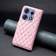 Cu clapetă pentru Motorola Edge 50 Pro 5G, Wallet, BINFEN COLOR, roz