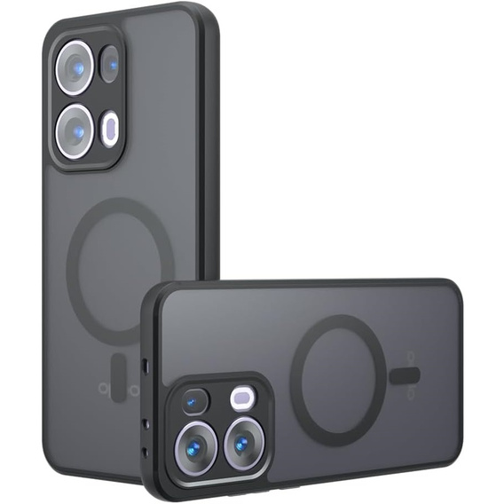Husă pentru Oppo Reno 13 Pro, pentru MagSafe, ERBORD Matt Case, negru