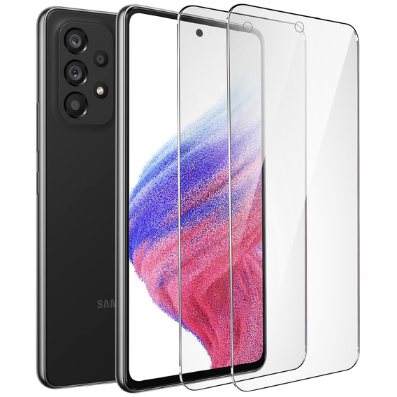 2x sticlă călită pentru Samsung Galaxy A53 5G, ERBORD 9H Hard Glass pe ecran