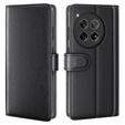 Husa cu clapetă pentru OnePlus 12 5G, Split Leather, negru