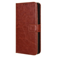 Cu clapetă pentru Infinix Note 40 Pro Plus, Crazy Horse Wallet, maro