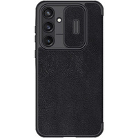 NILLKIN flip case NILLKIN pentru Samsung Galaxy A55, CamShield Qin Pro, piele, negru