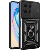 Husă blindată pentru Honor X8a 4G, CamShield Slide, negru