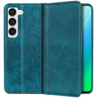 Huse pentru Samsung Galaxy S23 Plus, Wallet Litchi Leather, verde