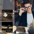 Husa CASEME pentru Samsung Galaxy M33 5G, Leather Wallet Case, maro