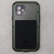 Love Mei Huse pentru iPhone 12, armored with glass, verde