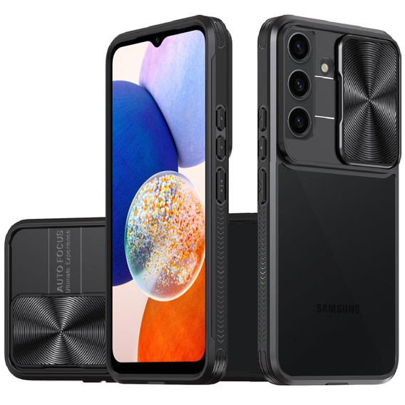Huse pentru Samsung Galaxy A14 4G/5G, Slide Camera, negru