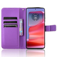 Cu clapetă pentru Motorola Edge 50 Pro, Wallet Smart Magnet, violet