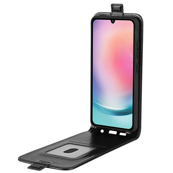Cu clapetă pentru Samsung Galaxy A25 5G, Flip, negru